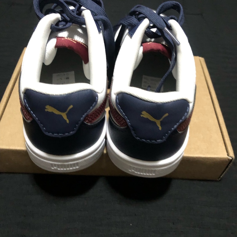 PUMA Unisex Kids Athletic Sneakers, Size 4.5, .White Navy, 11C Model 306317-51 - Picture 3 of 6